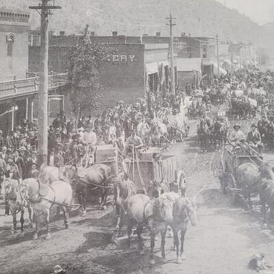 Lot 605: Poster of an Antique Photograph of a Downtown View of Idaho Springs, Colorado