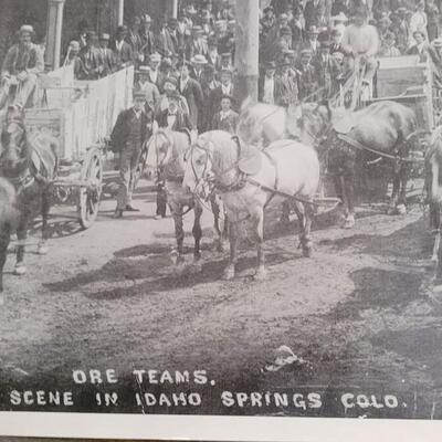 Lot 605: Poster of an Antique Photograph of a Downtown View of Idaho Springs, Colorado
