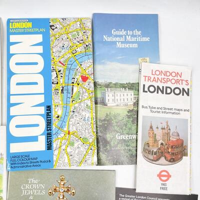 VINTAGE MAPS AND BROCHURES OF LONDON, IRELAND, & MORE