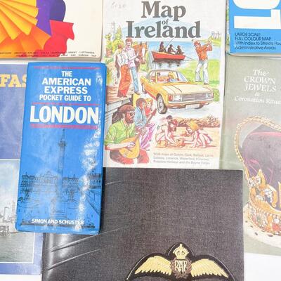 VINTAGE MAPS AND BROCHURES OF LONDON, IRELAND, & MORE