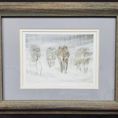 Wolfpack in Snowstorm by Don Li-Leger