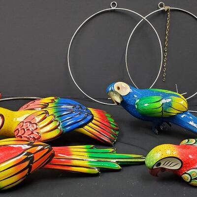 Colorful Ceramic Exotic Birds