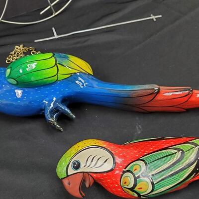 Colorful Ceramic Exotic Birds