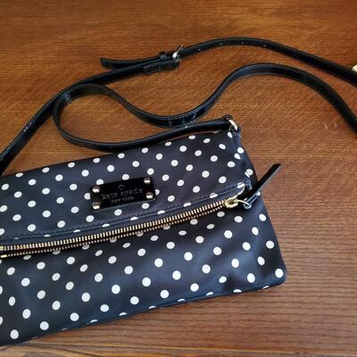 Kate Spade NY Black Polka Dot Crossbody Bag 