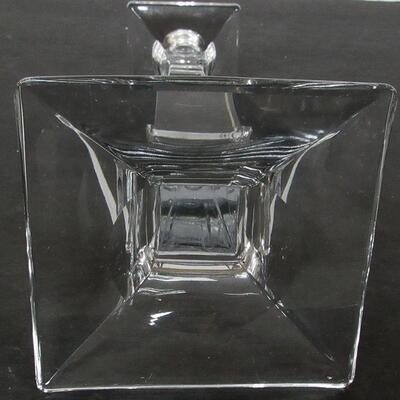 Vintage Tall Clear Candlestick, Good Quality, Unsigned