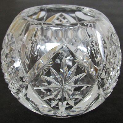 Vintage Pattern Glass, 2 Goblets, Atlas Pattern, and a Small Rose Bowl, Pattern Unknown