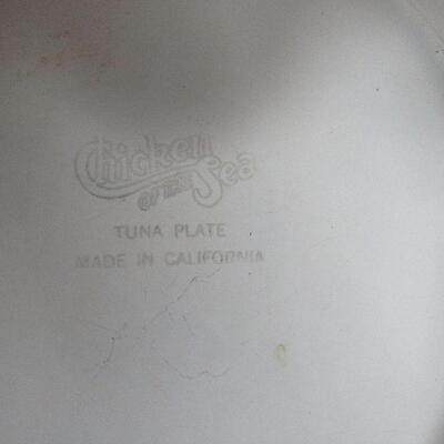Vintage Wedgwood Shell Plate and Chicken of the Sea Tuna Plate