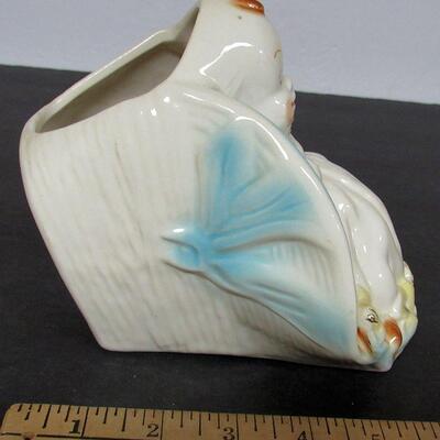 Vintage Pottery Baby Planter, Unmarked