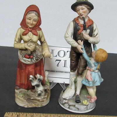 2 Older People Figurines