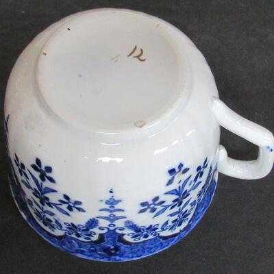 Lot of Vintage Flow Blue and Transferware Blue/White Plates