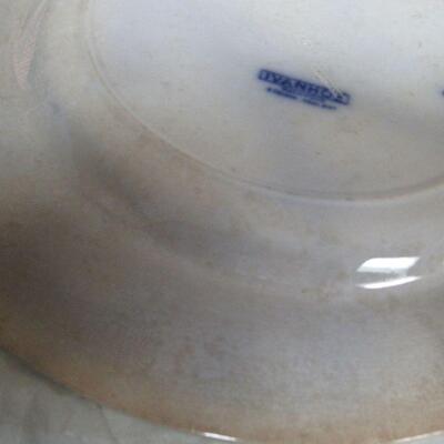 Lot of Vintage Flow Blue and Transferware Blue/White Plates