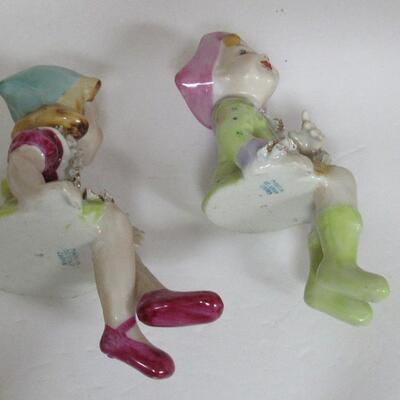 Fancy Detailed Occupied Japan Shelf Sitters Boy and Girl