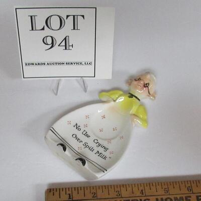 Vintage Enesco Old Lady Spoon Rest