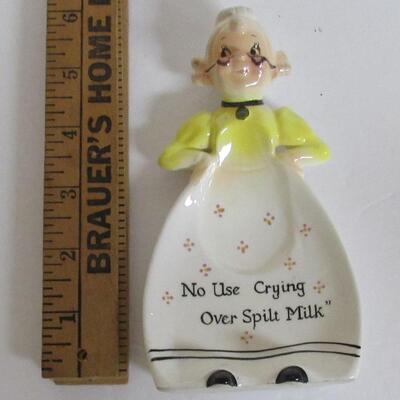 Vintage Enesco Old Lady Spoon Rest