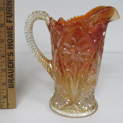 Old Imperial Carnival Glass Pitcher, Pattern #474