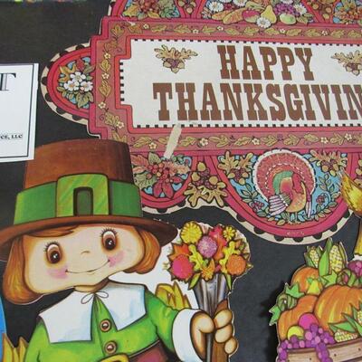 Lot of Older Thanksgiving Flats, One Dennison