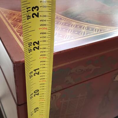 Small side table chest Asian