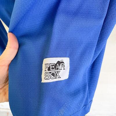 PEAR SOX BLUE JERSEY-STYLE LONG SLEEVE SHIRT - SIZE YOUTH L/XL