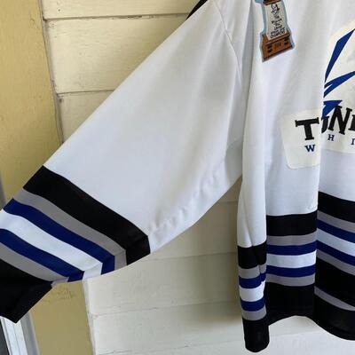 WICHITA THUNDER HOCKEY JERSEY #5 - 1994 â€œWILLIAM â€˜BILLâ€™ LEVINS MEMORIAL TROPHY CHAMPIONSâ€ 