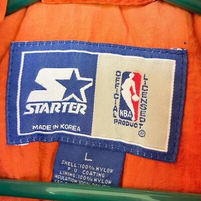 VINTAGE "PHOENIX SUNS" HEAVY WINDBREAKER HOODIE #1 - SIZE L