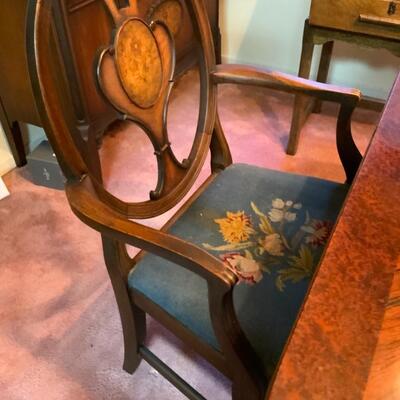 Vintage Art Deco Dinning Room Set x 6 chairs 