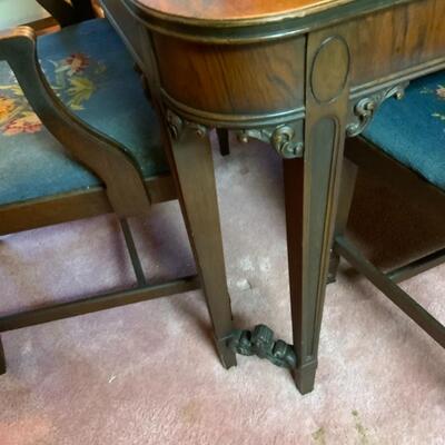 Vintage Art Deco Dinning Room Set x 6 chairs 