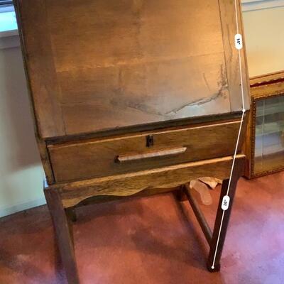 Vintage Oak Secretaire