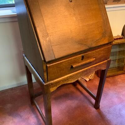 Vintage Oak Secretaire
