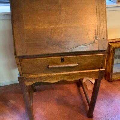 Vintage Oak Secretaire
