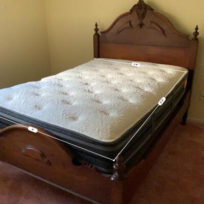 Vintage Jr Bed with New Mattress