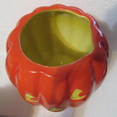 Hallmark Jack-o-lantern Covered Candy Dish