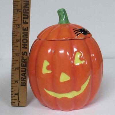 Hallmark Jack-o-lantern Covered Candy Dish