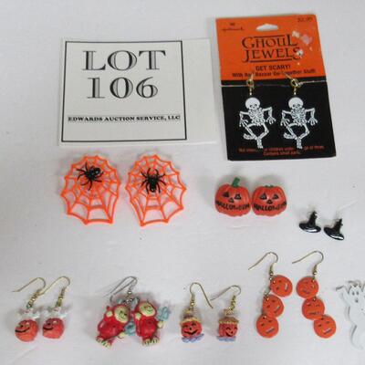 Lot of Older and Modern Halloween Jewelry