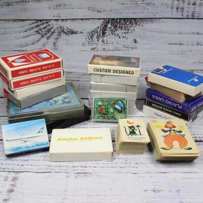 Lot of Vintage Used and Unopened Playing Cards 