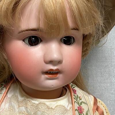 Antique 22 SFBJ Paris Bisque & Composite Sleepy Eye Doll
