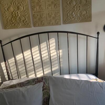 Wrought Iron Queen Bed Frame w/ Free mattress 