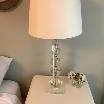 Clear Perflexed Glass Lamp