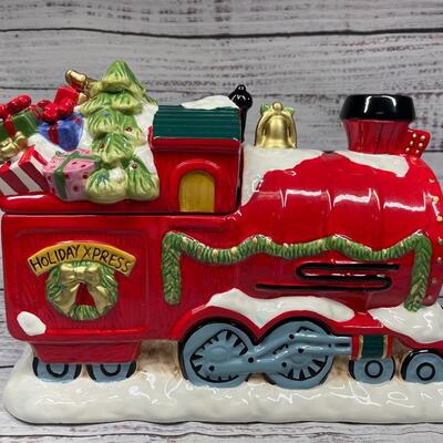 Mrs Fields Holiday Express Cookie Jar