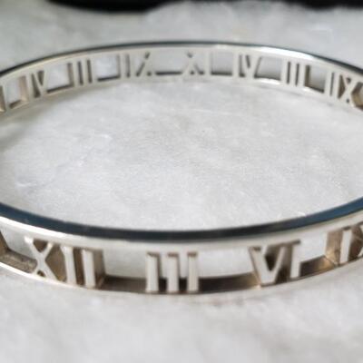 Tiffany Atlas bangle bracelet with Roman Numerals 