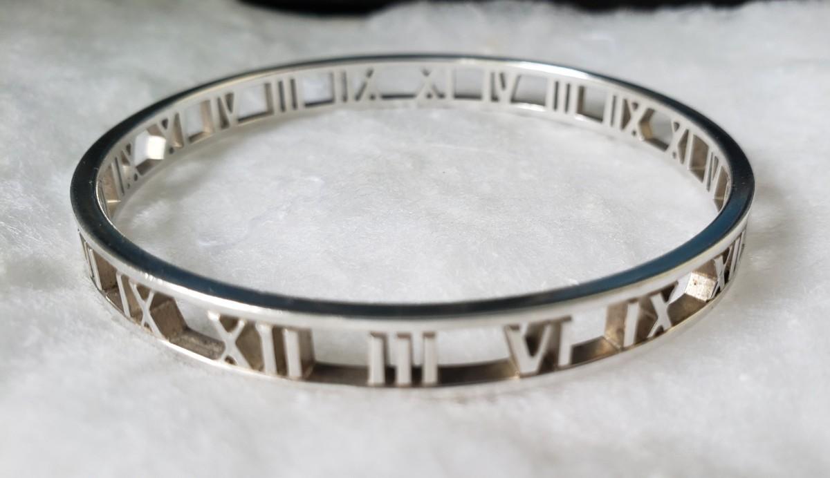 Tiffany & Co Silver Roman Atlas Cuff Bracelet