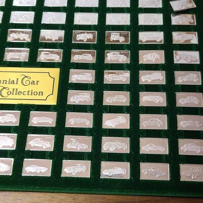 Lot 408: Franklin Mint Sterling Silver The Centennial Car Mini-Ingot Collection 