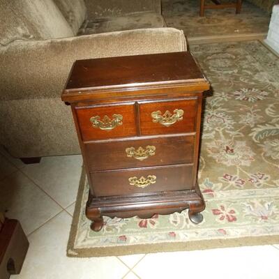 Three Drawer Cherry Side Table