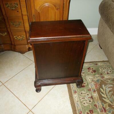 Three Drawer Cherry Side Table