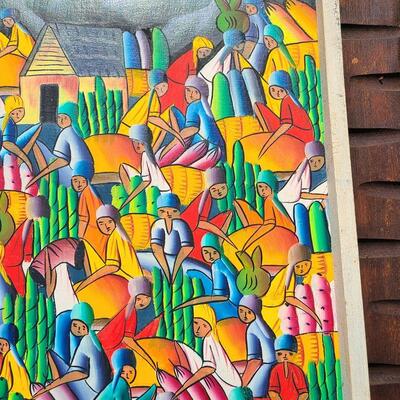 Lot 486: Signed C. Gerelis Vibrant Painting 