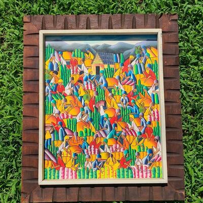 Lot 486: Signed C. Gerelis Vibrant Painting 