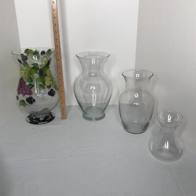 Assorted Glass Vases of all sizes