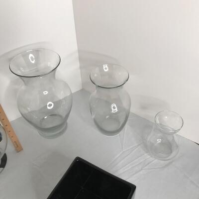 Assorted Glass Vases of all sizes