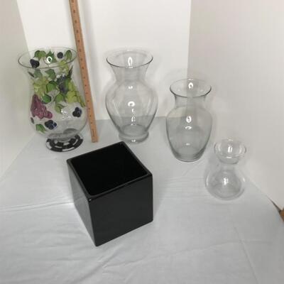 Assorted Glass Vases of all sizes