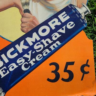 Lot 485: Bickmore Shave Cream Cardboard Advertising Stand 