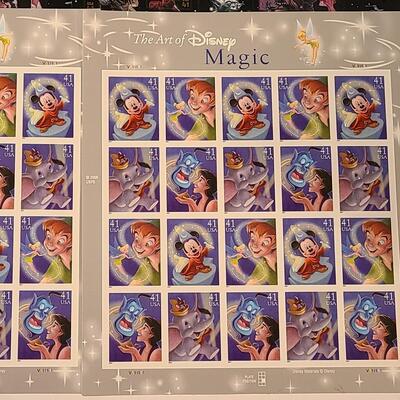 Lot 11: New First Class Collectors Stamp Sheets, Yoda  Star Wars, Disney Magic, Super Heroes and More 